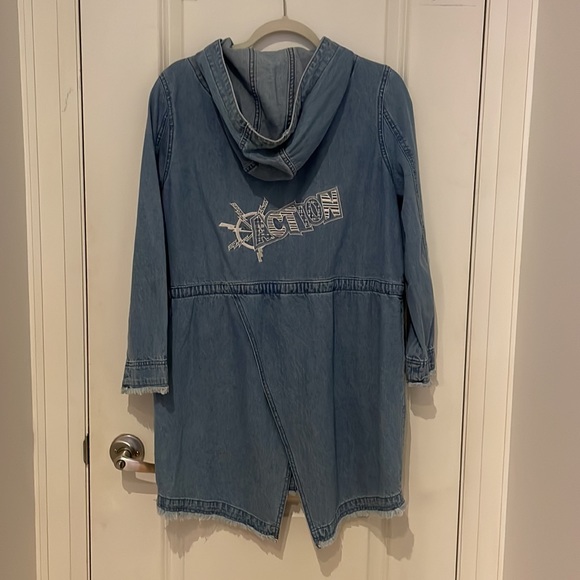 Vintage Denim Jacket with ‘Action’ Embroidery - Picture 2 of 6